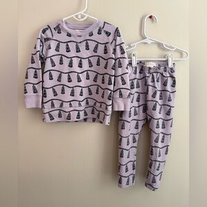 The Beaufort Bonnet Company Lavender Tassel Crewneck with Leggings